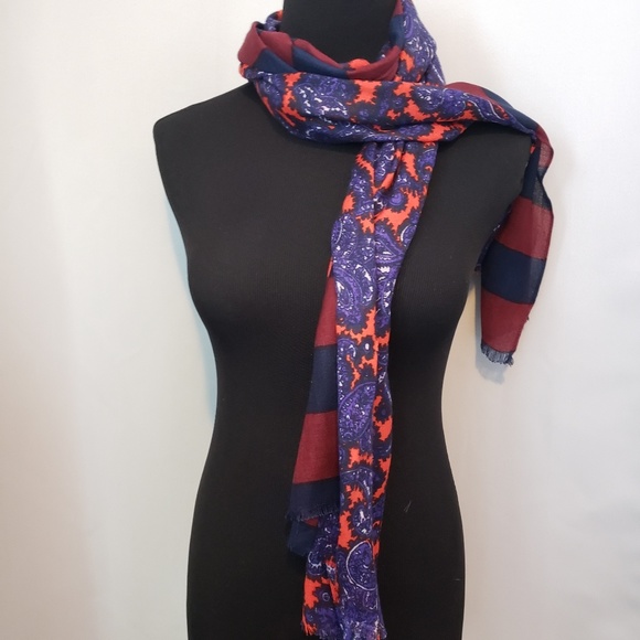 Ann Taylor Mixed Pattern Scarf - Picture 4 of 6